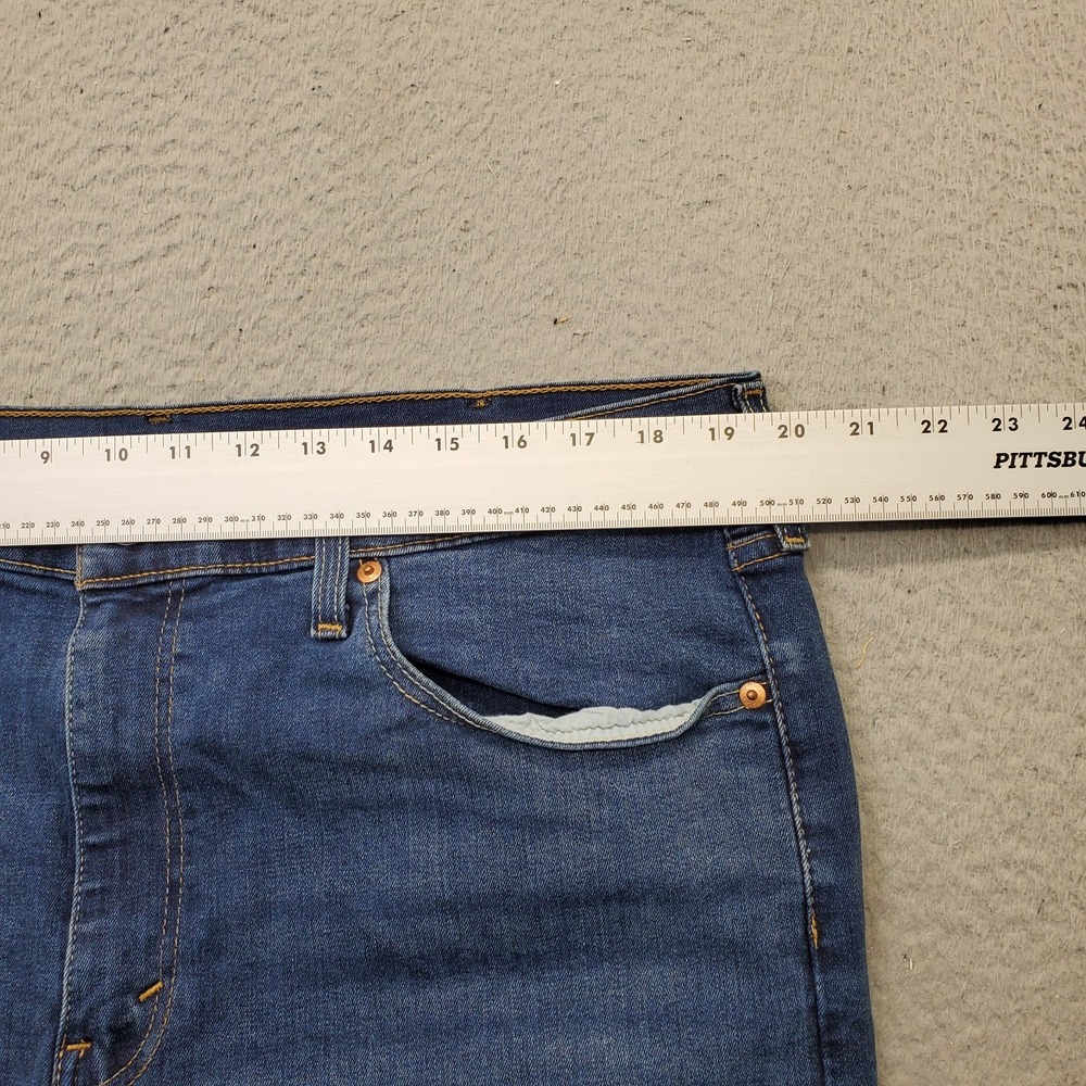 Levi's 502 Jeans Mens 38x32 Blue Denim Medium Wash Straight Leg 5-Pocket Design - Picture 6 of 11